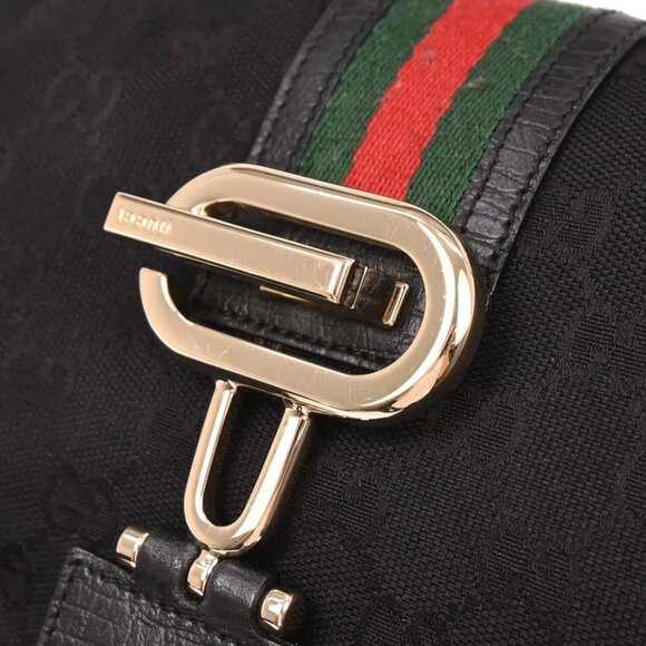 Gucci Black Canvas GG Handbag - Picture 6 of 10